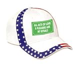ALL ACTS OF LOVE & PLEASURE ARE MY RITUALS Adult USA Flag Hat / Cap
