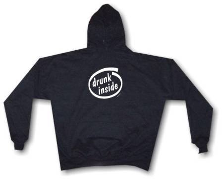 Drunk Inside Men's Hoodie Sweat Shirt Small thru 4XL