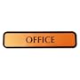 COSCO "Office" Sign, 8 Inch Width x 0.25 Inch Depth x 2 Inch Height, Bronze Tone (098021)
