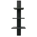 Alton 3 Tier Wall Shelf - Black