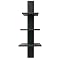 Alton 3 Tier Wall Shelf - Black