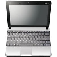MSI U135-206US 10-Inch Silver Netbook - 3 Hour Battery Life