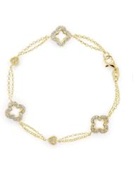 0.54ct Diamond Accented Bracelet 14k Gold