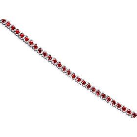 Time tested Classic 7.00 carats total weight Round Cut Garnet Gemstone Tennis... by Peora