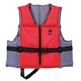LOGOS(ロゴス)フローティングベスト大人用レッド×グレー 66811172