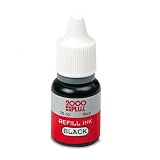 ACCU-STAMP Gel Ink Refill, Black, 0.35 Oz. Bottle COS090684