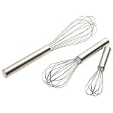 Norpro 3 Piece Stainless Steel Balloon Whisk Set
