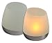 P3 International Solar Powered Flip N Charge Candle-Set Of 2 Frosted-Shade Design