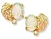 Landstrom's 10K Black Hills Gold Earrings with Diamond and Opal