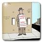Rich Diesslins Miscellaneous Funny Cartoons - PayPal Donation - Light Switch Covers - double toggle switch