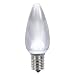 Club Pack of 25 Pure White LED C9 Satin Christmas Replacement Bulbs