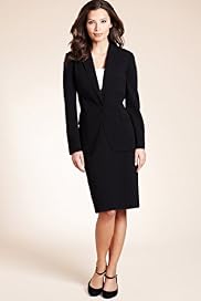 Peak Lapel Single Breasted 1 Button Peplum Jacket