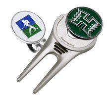Hawaii Rainbow Warriors Divot Tool Hat Clip With Golf Ball Marker Of 2)