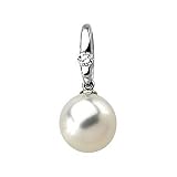 14K Yellow or White Gold Paspaley South Sea Cultured Pearl and Diamond Pendant