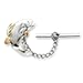 Sterling Silver & 12K Fish Tie Tack