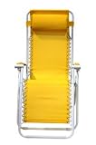 Gravity Free Lounger - Yellow - White Frame