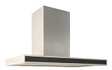 Baumann Design Dunstabzugshaube, Modell Vela 60, 800 m3/h Abluftleistung, 4-Stufen Touch-Control-Steuerung, schwarzes Satinglas