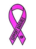 Support Badgirls Ribbon - Fun Magnetic Sticker