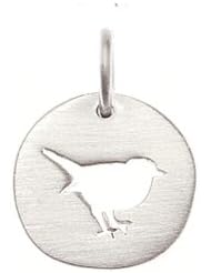 Cutout Bird Charm and Pendant in Sterling Silver