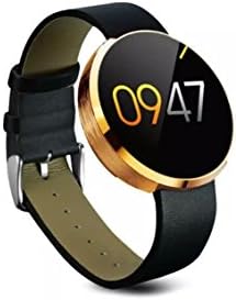 Pedometer Heart Rate Monitor Sedentary Reminder Voice Control Bluetooth Smart Watch for Android IOS iPhone (Gold)