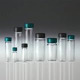 4 mL (1 dram) Glass Vials with Green Teflon-Lined Caps, case/144
