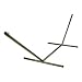 Hatteras L-STBKTX Tri-Beam Black Steel Hammock Stand
