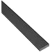 Wear Resistant Slippery Extruded Nylon 6/6 Rectangular Bar, Smooth, UL 94V2, Black