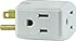 GE Grounded 3-Outlet Tap, 58368