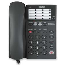 Advanced American Telephone Speakerphone, 2-Line Memory, 24-Number Memory, Graphite
