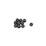 Axial M3 Thin Nylon Locking Hex Nut Black by Robinson Racing