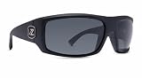 VON ZIPPER CLUTCH BLACK SATIN POLARIZED PLASTIC SUNGLASSES by