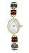 Pedre Women's Gold Tone Oval Case Semi-Precious Stone Bracelet Watch # 5015G