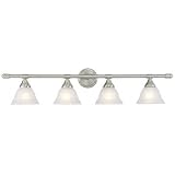 Hardware House 545004 38-3/4-Inch by 8-3/4-Inch Bath/Wall Lighting Fixture Brushed Nickel
