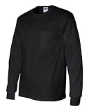 Ultra Cotton Long Sleeve T-Shirt with a Pocket