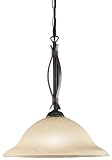 Honsel Leuchten 70531 Honsel Pendelleuchte rostfarbig antik Glas champ
