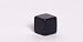 16mm Square-edged Opaque Blank Black 6-sided Dice