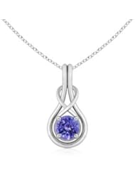 Round Tanzanite Pendant