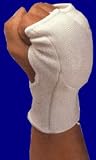 Elasticated Hand Mitts-WHITE - JUNIOR