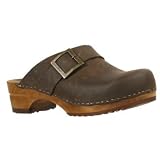 FACTORY 2ND - Sanita Urban Wood Clogs in Brown Oiled Leather