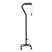Search : Hugo Quad Cane Adjustable for Right or Left Hand, Small, Black