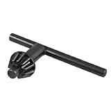 uxcell　チャックキー　ドリルチャック　キー付き　パイロットドリル　ブラック　8.6x4.8cm　T形　11歯　ギア直径16mm