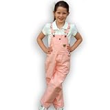 Berne Girl's Pink Bib Overalls - Pink - Sizes 4-7