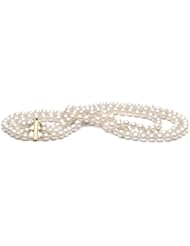 AA+ Quality, 6.5-7.0 mm Triple-Strand Freshwater Pearl Necklace