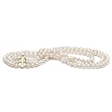 AA+ Quality, 6.0-7.0 mm Triple-Strand Freshwater Pearl Necklace