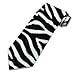 New Zebra Print Tie - Black / White