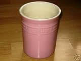 Le Creuset stoneware utensil jar PINK