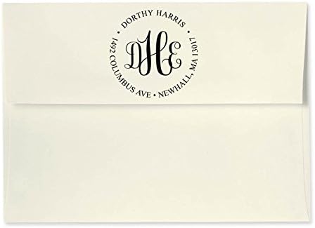 Self Inking Address Stamp, Personalized Address Stamp, Monogram Return Address Stamp