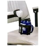 Hook & Loop Wheelchair Cup Holder for Powerchair / Scooter Armrests