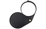 SE Folding Pocket Magnifier, 10X 2 Glass Lens