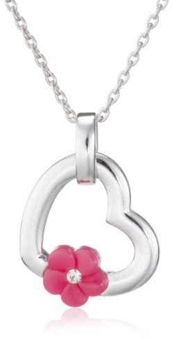 Esprit Kinderkette 925 Sterlingsilber 32cm flower heart pink ESNL91670B320 Preisvergleich